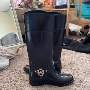 Black Michael Kors Rain Boots